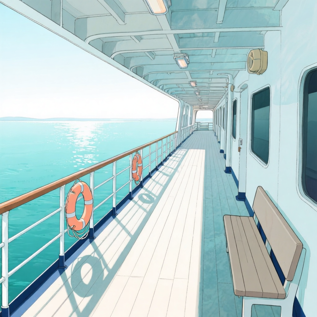 아침 ferry deck의 Qwen Image v3 30스텝 화풍 원본