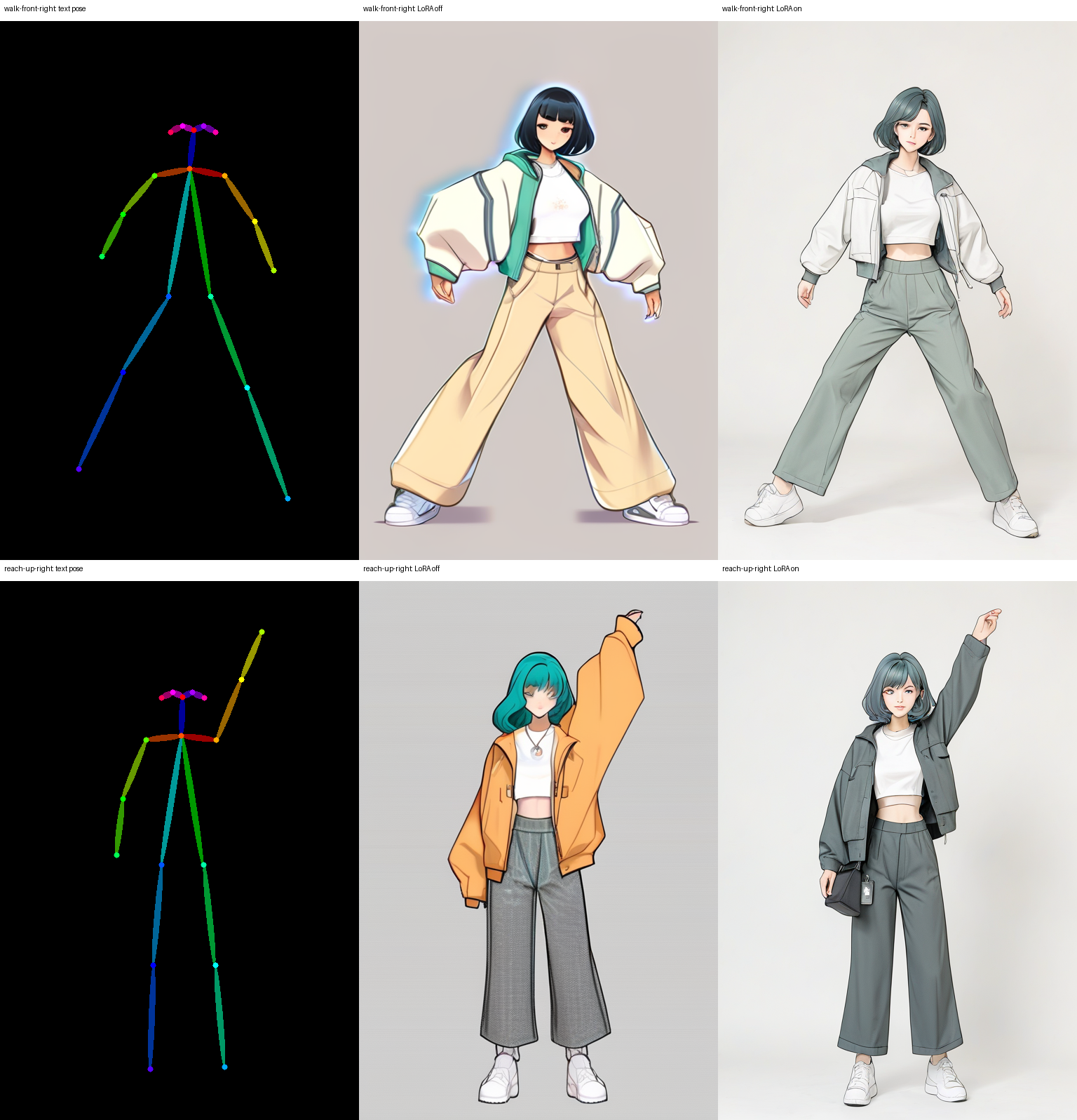 character LoRA on/off 비교