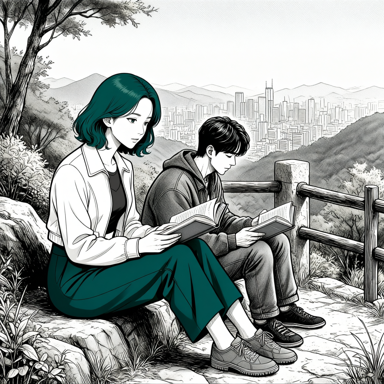 Mira 아이덴티티와 화풍을 이식한 Scene C